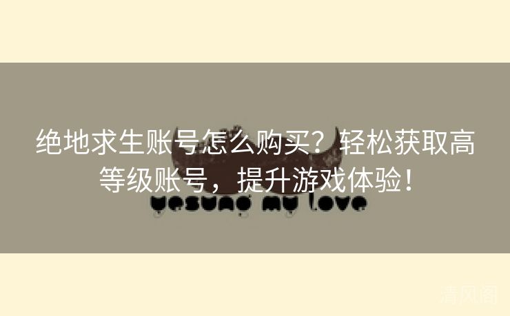 绝地求生账号怎么购买？轻松获取高级别账号，提升游戏体验！  第1张