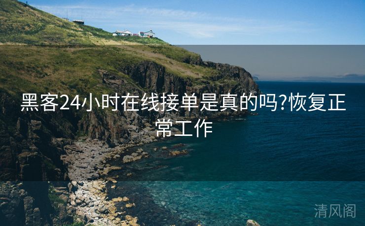 黑客24小时在线接单是真吗?恢复正常就职  第1张