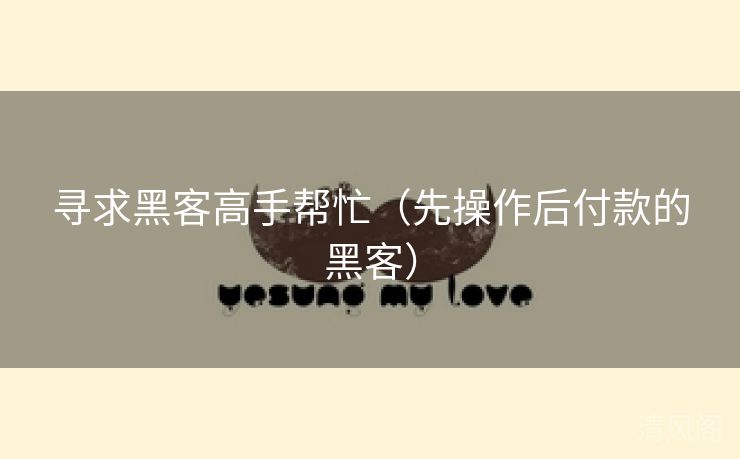 寻求黑客高手帮忙〔先操作后付款黑客〕 第3张