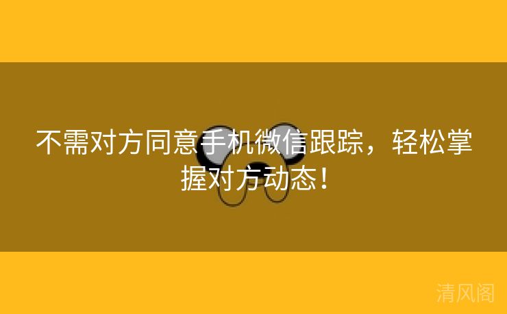 不需对方同意手机微信跟踪，轻松掌握对方动态！  第1张