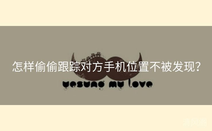 怎样偷偷跟踪对方手机位置不被发现？  第1张