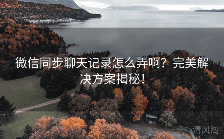 微信同步聊天记录怎么弄啊？完美搞定方案揭秘！  第2张