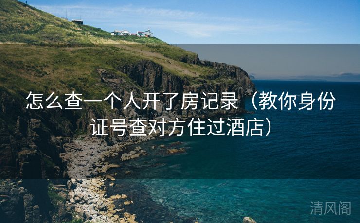 怎么查一个人开房记录〔教你身份证号查对方住过酒店〕  第2张