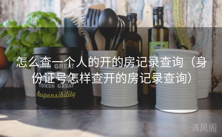 怎么查一个人开房记录查询〔身份证号怎样查开房记录查询〕  第3张