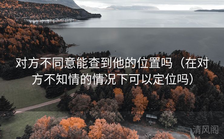 对方不同意能查到他位置吗〔在对方不知情情况下可以定位吗〕  第2张