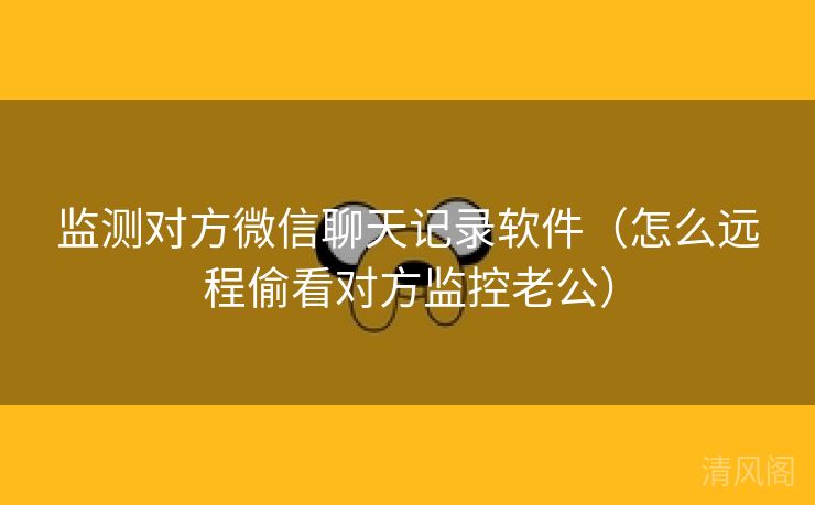 监测对方微信聊天记录应用〔怎么远程偷看对方监控老公〕  第2张
