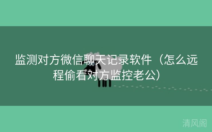 监测对方微信聊天记录应用〔怎么远程偷看对方监控老公〕  第3张