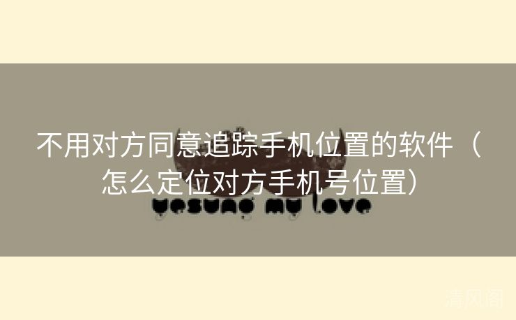 不用对方同意追踪手机位置应用〔怎么定位对方手机号位置〕  第1张