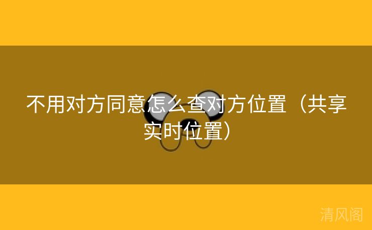 不用对方同意怎么查对方位置〔共享实时位置〕  第3张