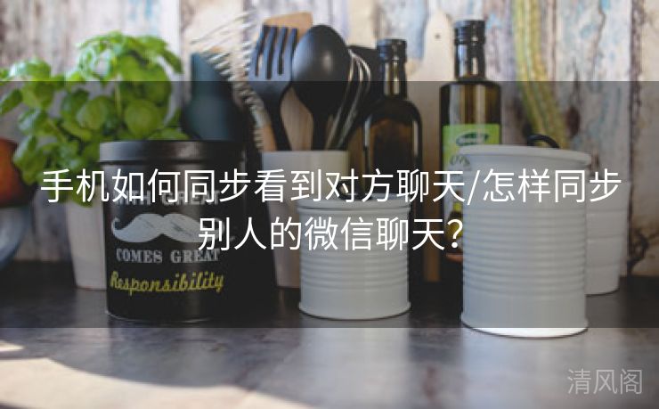 手机如何同步看到对方聊天/怎样同步别人微信聊天？  第1张